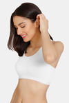 Zivame Girls Double Layered Non Wired Full Coverage Racerback Beginner Sports Bra (Pack of 2) - Multicolor — thumbnail 3